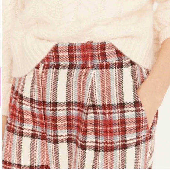 J. Crew Tapered-Leg Wool Pant in Vintage Plaid Size 10 - Picture 3 of 16